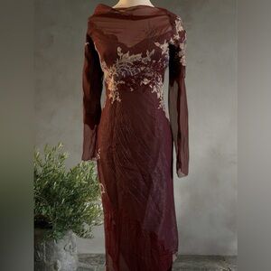 COPY - Italian Silk Maxi Dress by Indice Italy